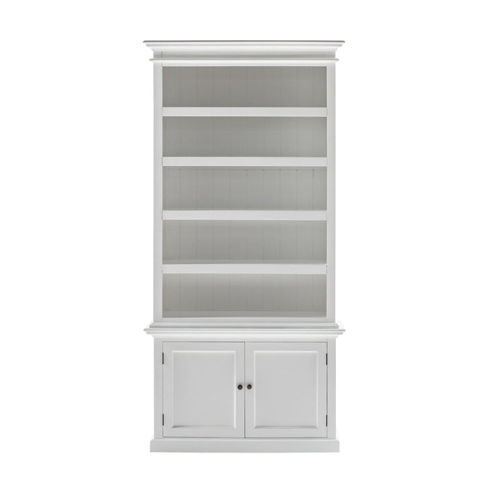 NovaSolo Halifax Single-Bay Hutch Cabinet In Classic White CA636