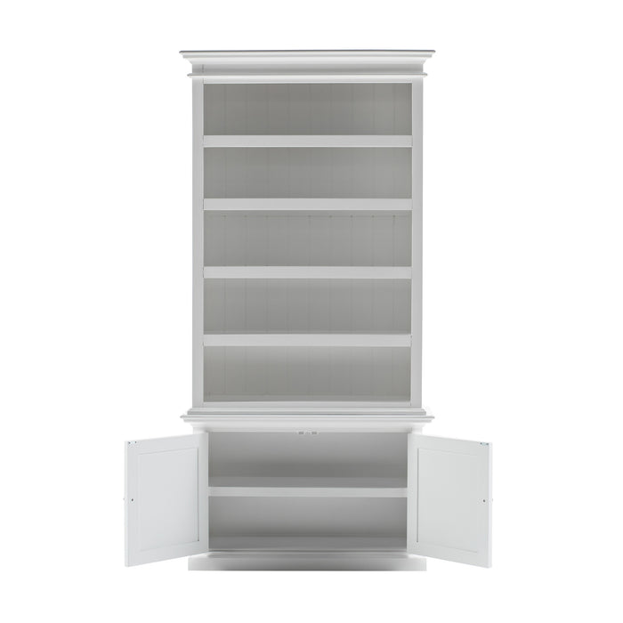 NovaSolo Halifax Single-Bay Hutch Cabinet In Classic White CA636