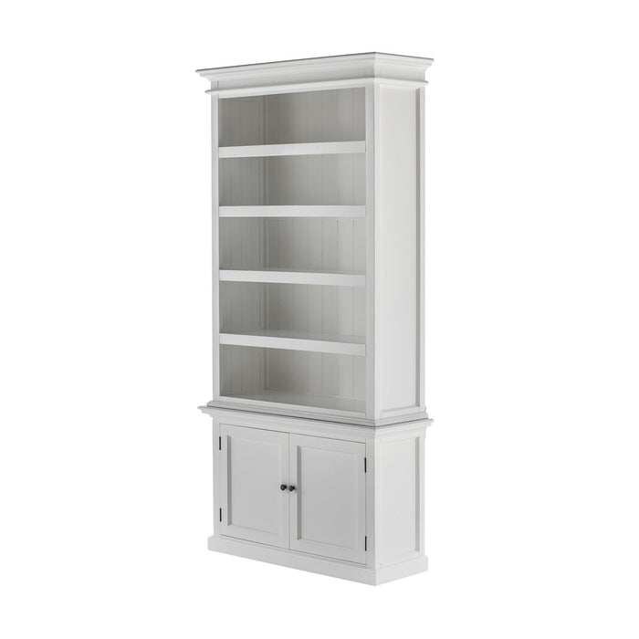 NovaSolo Halifax Single-Bay Hutch Cabinet In Classic White CA636