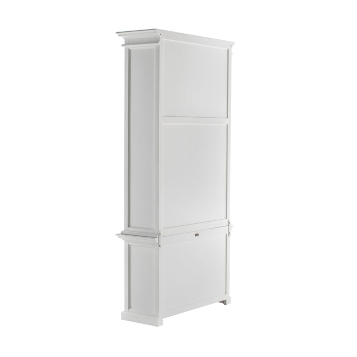 NovaSolo Halifax Single-Bay Hutch Cabinet In Classic White CA636