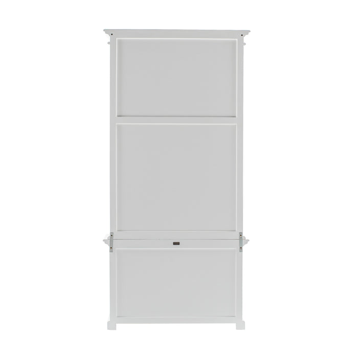 NovaSolo Halifax Single-Bay Hutch Cabinet In Classic White CA636