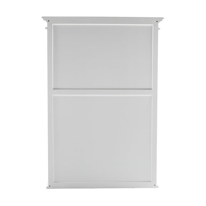 NovaSolo Halifax Single-Bay Hutch Cabinet In Classic White CA636