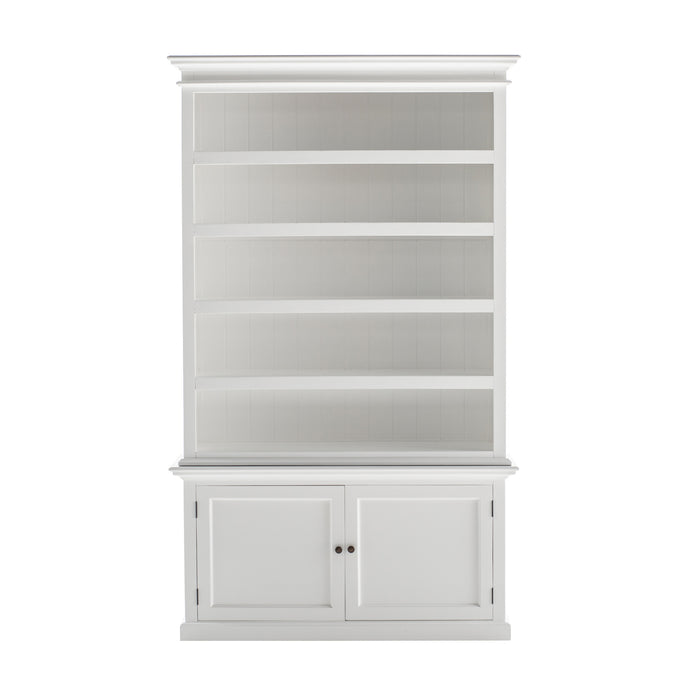 NovaSolo Halifax Single-Bay Hutch Cabinet In Classic White CA637