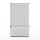 NovaSolo Halifax Single-Bay Hutch Cabinet In Classic White CA637