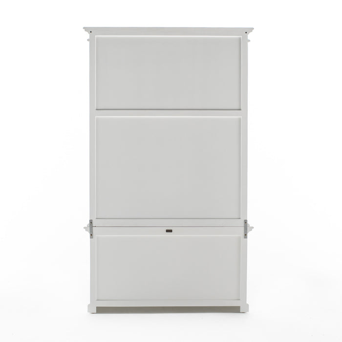 NovaSolo Halifax Single-Bay Hutch Cabinet In Classic White CA637