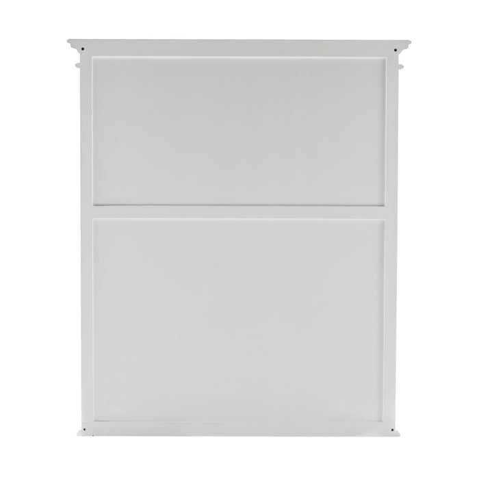 NovaSolo Halifax Single-Bay Hutch Cabinet In Classic White CA637