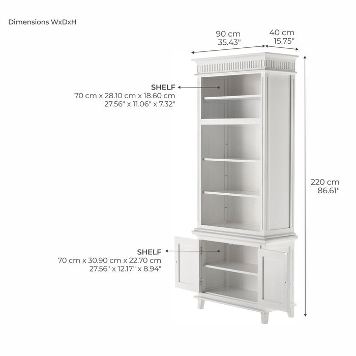 NovaSolo Skansen Single-Bay Hutch Unit in Classic White CA642