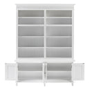 NovaSolo Skansen Double-Bay Hutch Unit in Classic White CA643