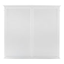 NovaSolo Skansen Double-Bay Hutch Unit in Classic White CA643