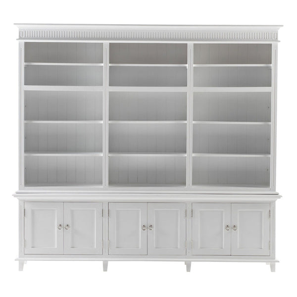 NovaSolo Skansen Triple-Bay Hutch Unit in Classic White CA644