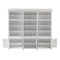 NovaSolo Skansen Triple-Bay Hutch Unit in Classic White CA644