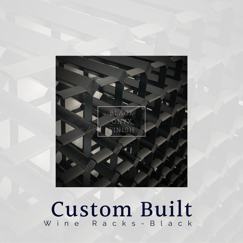 Custom Built Wine Rack | Black Onyx Finish