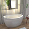 Empava 48" Freestanding Japanese-Style Air Massage Bathtub with Reversible Drain EMPV-48JT011