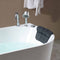 Empava 59" Freestanding Hydro Massage Whirlpool Bathtub with Center Drain EMPV-59AIS06