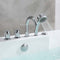 Empava 59" Freestanding Rectangle Whirlpool Bathtub with Center Drain EMPV-59AIS15