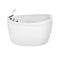 Empava 59" Freestanding Japanese-Style Soaking Tub with Reversible Drain EMPV-59FT002 59