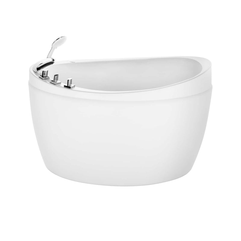 Empava 59" Freestanding Japanese-Style Soaking Tub with Reversible Drain EMPV-59FT002 59