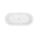 Empava 59" Freestanding Soaking Tub with Center Drain EMPV-59FT1505