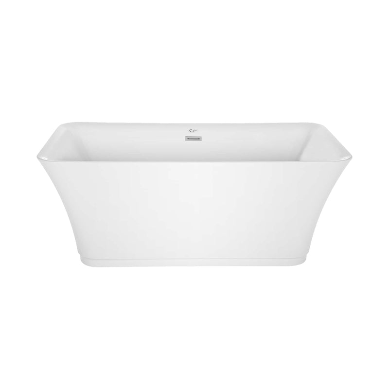 Empava 59" Freestanding Soaking Tub with Center Drain EMPV-59FT1511