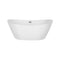 Empava 59" Freestanding Soaking Tub with Center Drain EMPV-59FT1518