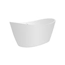 Empava 59" Freestanding Soaking LED Tub with Center Drain EMPV-59FT1518LED