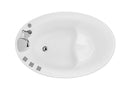 Empava 59" Freestanding Japanese-Style Air Massage Bathtub with Reversible Drain EMPV-59JT011