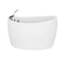 Empava 59" Freestanding Japanese-Style Air Massage Bathtub with Reversible Drain EMPV-59JT011