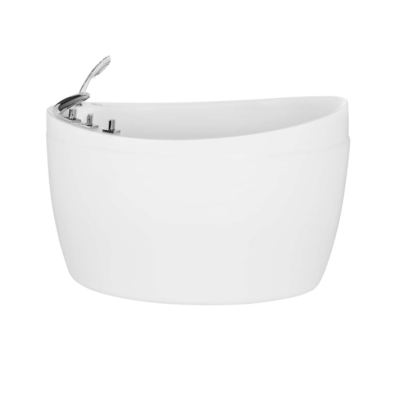 Empava 59" Freestanding Japanese-Style Air Massage Bathtub with Reversible Drain EMPV-59JT011