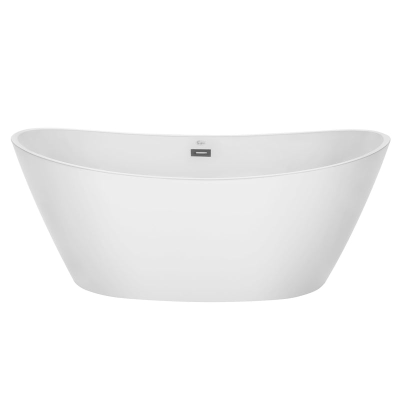 Empava 67" Freestanding Soaking Tub with Center Drain EMPV-67FT1518