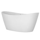 Empava 67" Freestanding Soaking LED Tub with Center Drain EMPV-67FT1518LED