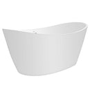 Empava 67" Freestanding Soaking LED Tub with Center Drain EMPV-67FT1518LED