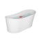 Empava 67" Freestanding Soaking Tub with Left Drain EMPV-67FT1528