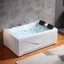 Empava 71" Alcove Whirlpool 2-Person Bathtub with Right Drain EMPV-71JT667B