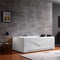 Empava 71" Alcove Whirlpool 2-Person Bathtub with Right Drain EMPV-71JT667B