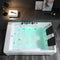 Empava 72" Alcove Whirlpool LED Bathtub for 2 Persons with Left Drain EMPV-72JT367LED