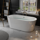 Empava 59" Freestanding Soaking Tub with Center Drain EMPV-59FT1505