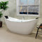 Empava 67" Freestanding Boat-shaped Whirlpool Bathtub with Center Drain EMPV-67AIS10