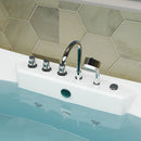 Empava 67" Freestanding Boat-shaped Whirlpool Bathtub with Center Drain EMPV-67AIS10