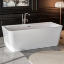 Empava 67" Freestanding Soaking Tub with Center Drain EMPV-67FT1516