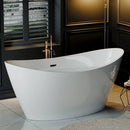 Empava 67" Freestanding Soaking Tub with Center Drain EMPV-67FT1518