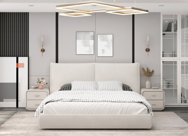 Whiteline Modern Living Eric King Bed BK2011F