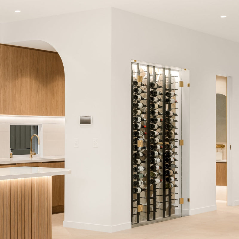 KingsBottle Floor-To-Ceiling Mounted Wine Rack | 2-Sided FTC2540D-42