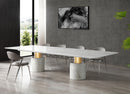 Whiteline Modern Living Geneva 180" Length Rectangular Dining Table DT1640XL