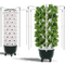 Nutraponics Indoor Hydroponic Growing System – Pro Tower Garden with LED Grow Lights – 80 Pots