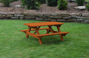 A&L Furniture Co. 4' Amish-Made Cedar Kids Picnic Table AL100C