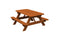 A&L Furniture Co. 4' Amish-Made Cedar Kids Picnic Table AL100C