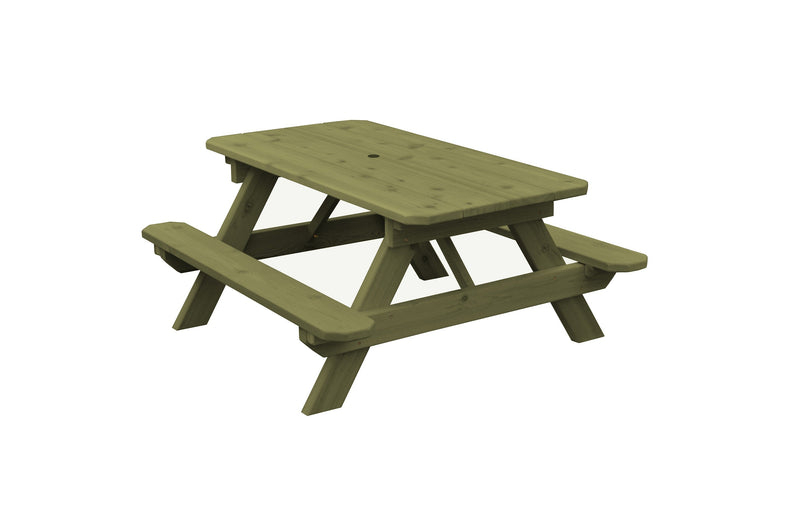 A&L Furniture Co. 4' Amish-Made Cedar Kids Picnic Table AL100C