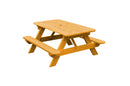 A&L Furniture Co. 4' Amish-Made Cedar Kids Picnic Table AL100C