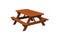 A&L Furniture Co. 4' Amish-Made Cedar Kids Picnic Table AL100C