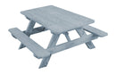 A&L Furniture Co. 4' Amish-Made Pine Kids Picnic Table AL100